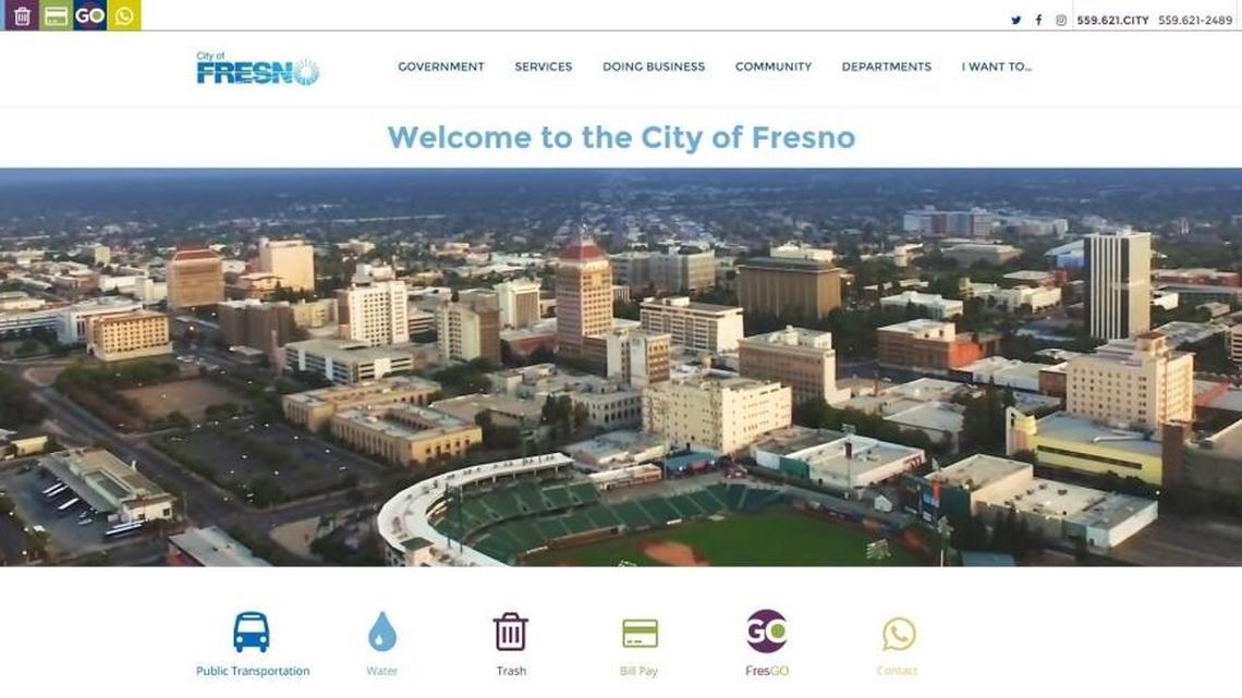 The new look of the city of Fresno’s website, unveiled in beta form on Thursday, Dec. 22.