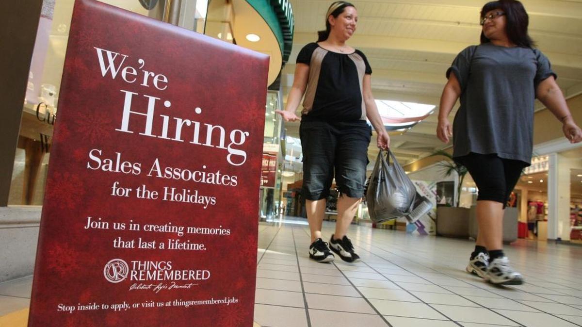 In this file photo from 2011 at Sierra Vista Mall, retailers are looking for seasonal workers. Jobs are also available outside of retail, including at food processors, manufacturers, distribution centers and offices.