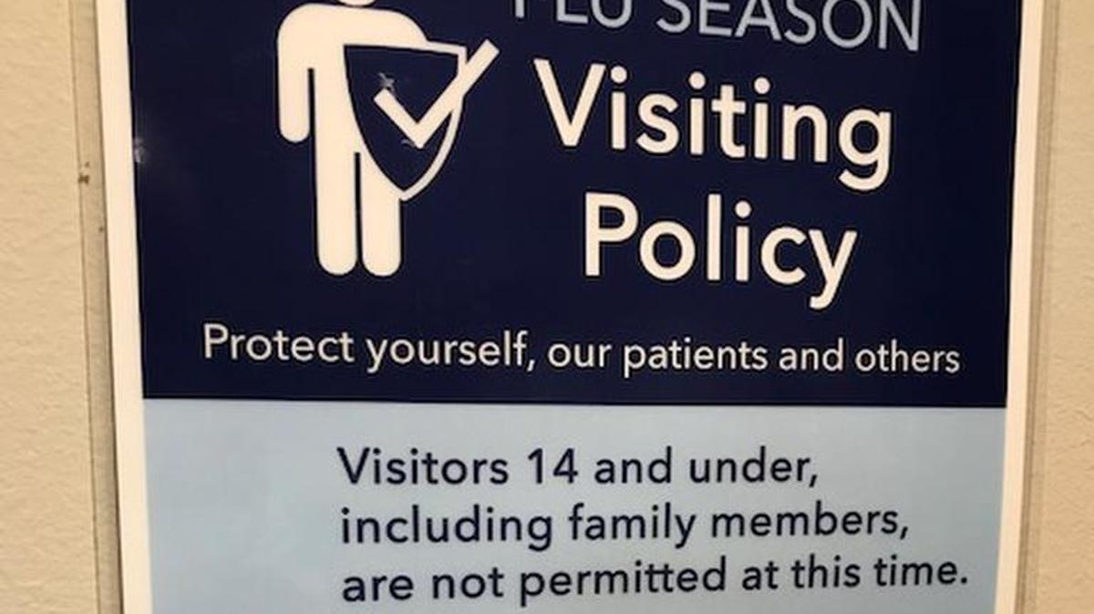 Hospitals are restricting visitation by children during flu season to prevent the spread of influenza and other respiratory diseases.