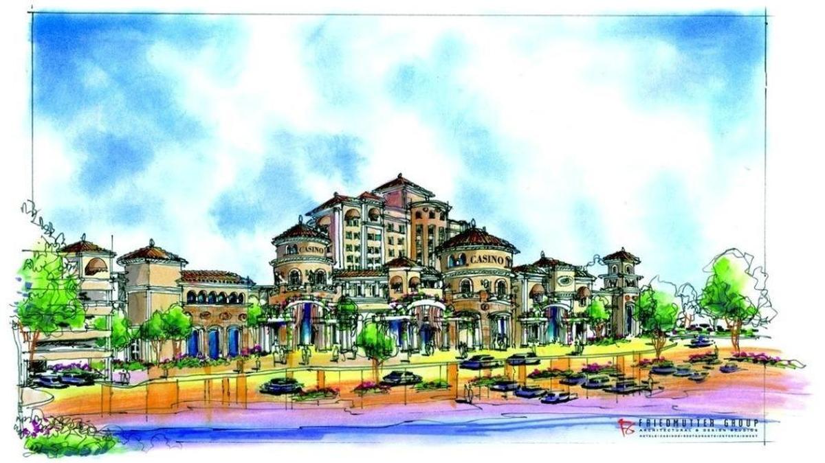An artist’s rendering of the proposed North Fork Rancheria Resort & Casino.