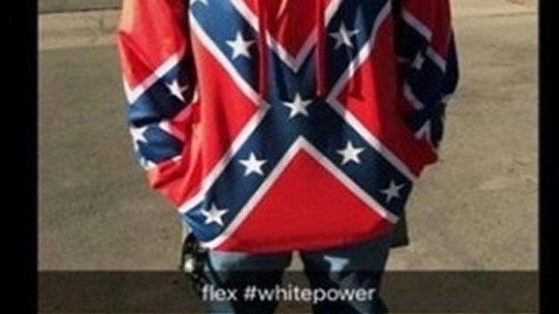 A Visalia mother kept her son home from high school on Monday, saying she feared for his safety after students labeled him a white supremacist when he wore a sweatshirt in the design of the Confederate flag.