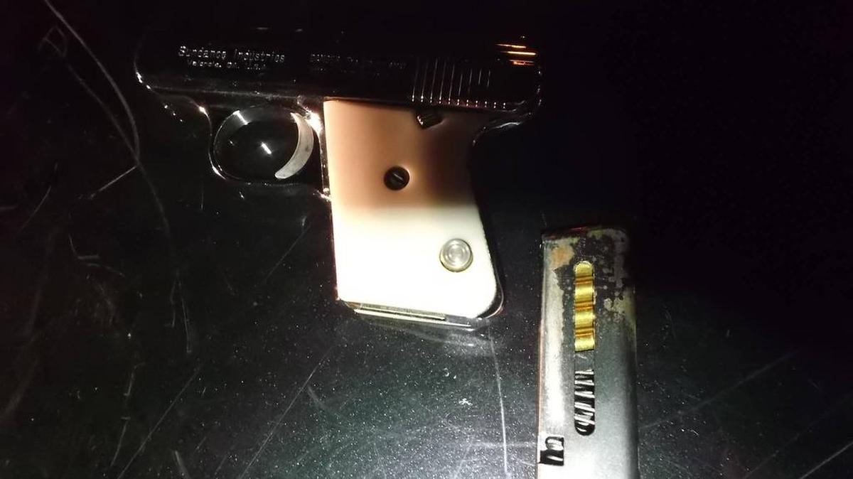
Fresno police arrested Jahvonni Bell, 24, after finding a loaded gun inside his Chevrolet Camaro. 


