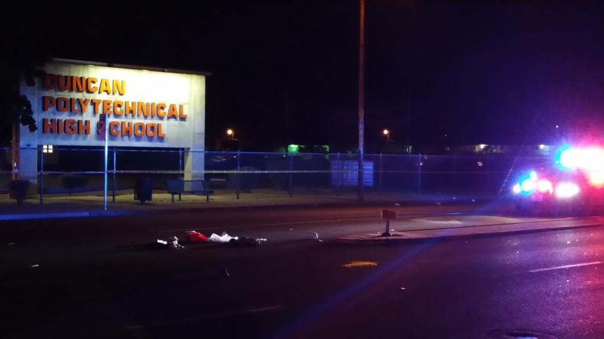 Fresno police are investigating a collision in which a pedestrian died after she was hit by a vehicle near Cedar and Dakota avenues.