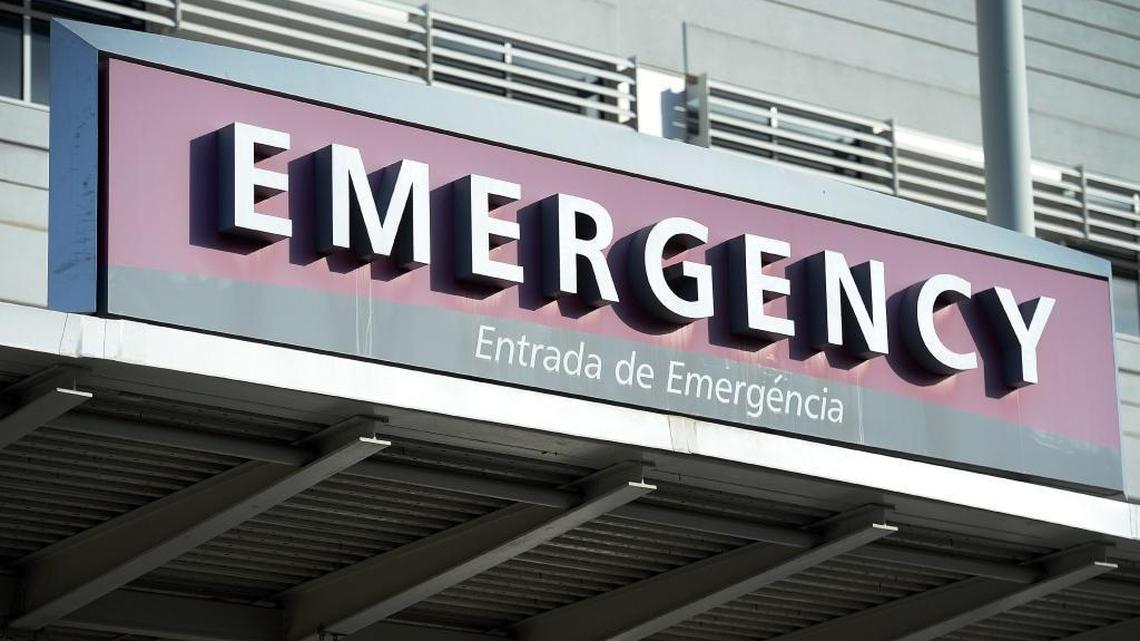 A sign marks the entrance to the emergency department at Community Regional Medical Center in Fresno on Monday, Jan. 22, 2018.