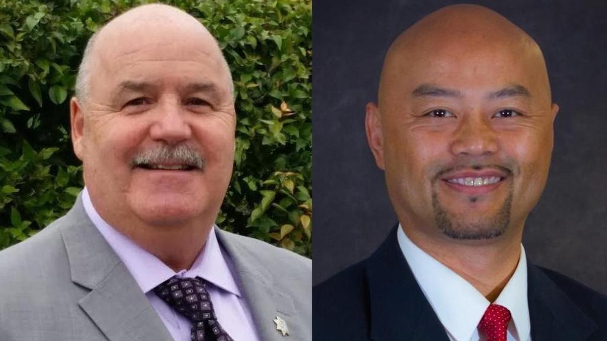 Drew Bessinger, left, Vong Mouanoutoua were elected to the Clovis City Council on Tuesday, March 7, 2017.