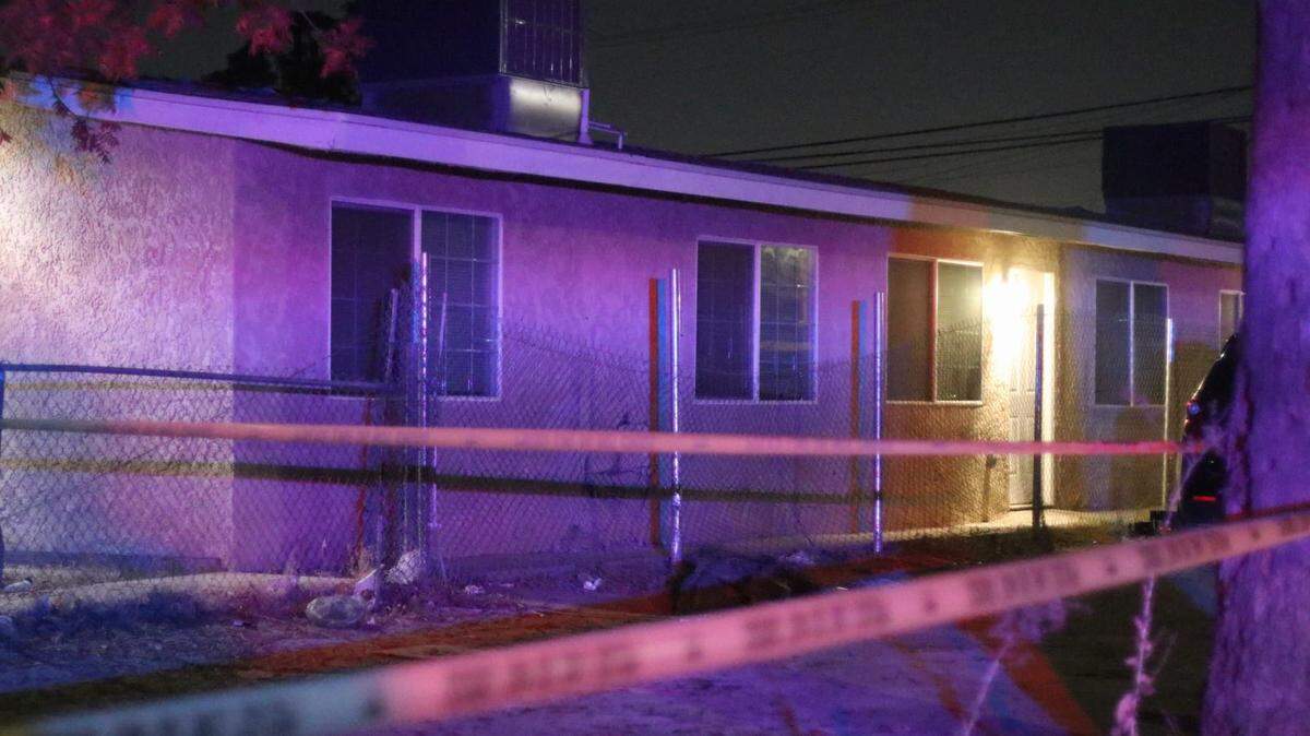 PG&E were called to a residence in Central Fresno, Oct. 10, 2019, after a bullet struck a gas line.