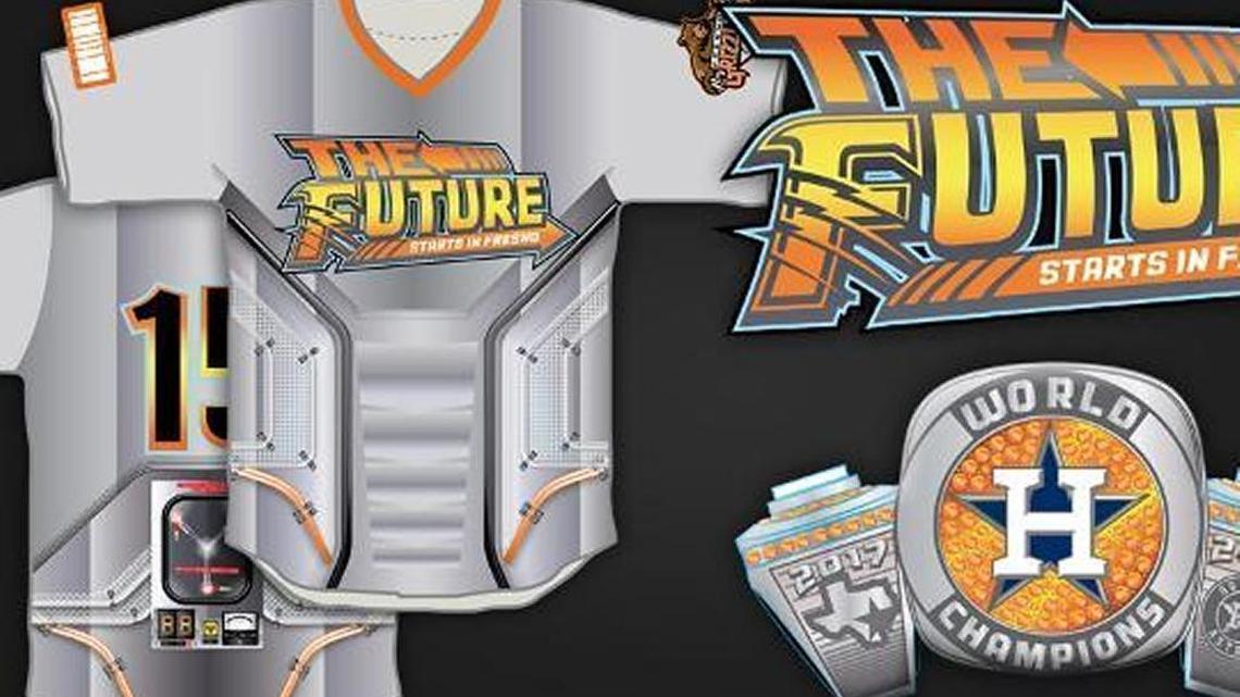 Two years ago the Fresno Grizzlies launched a Back to the Future promotion, including a replica of a 2017 World Series ring.