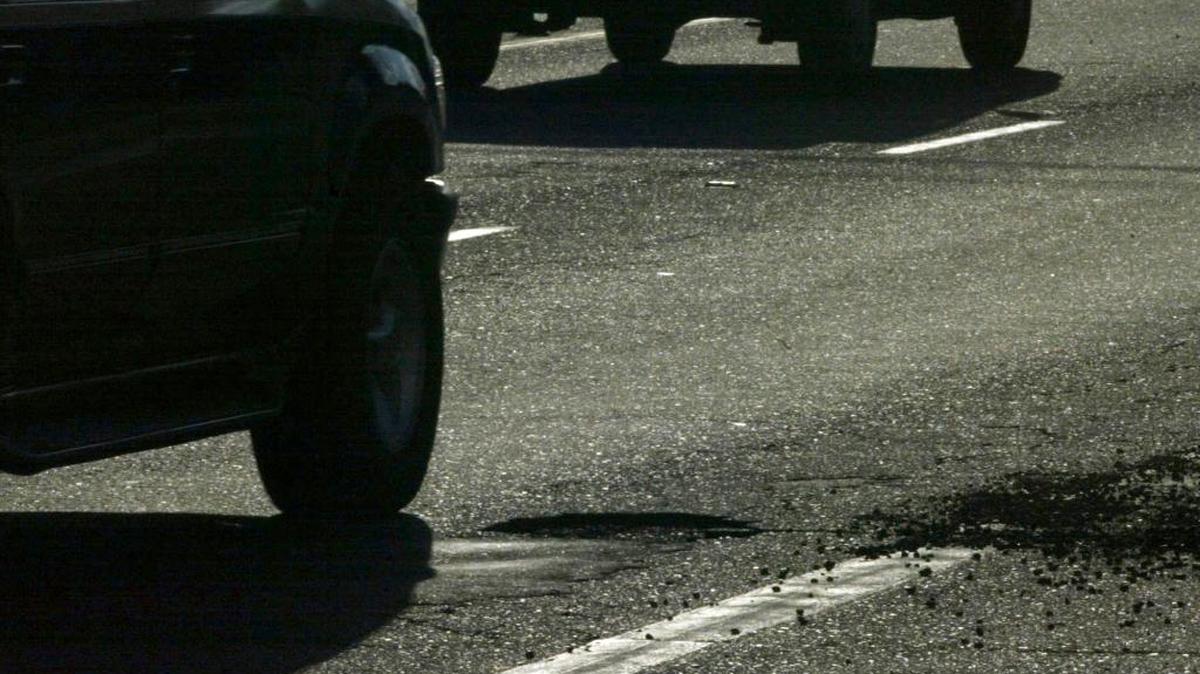 Potholes have developed on Fresno-area roads due to the rainy weather. Caltrans filled in many such holes on Highway 99 Wednesday.
