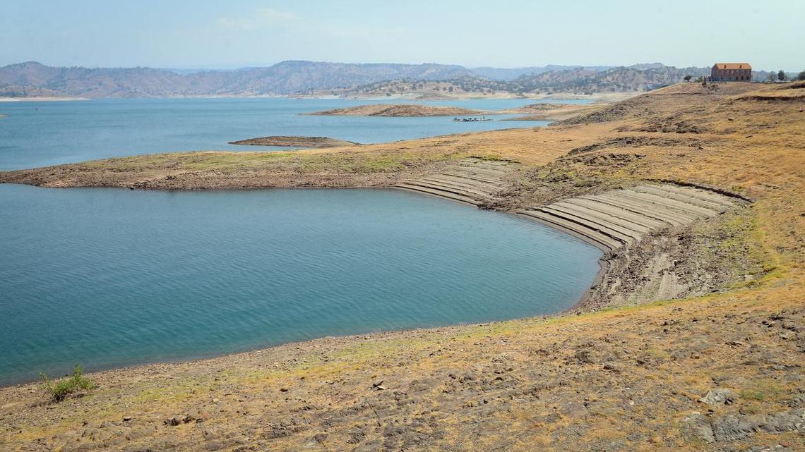 
The old Millerton Courthouse sits atop a bluff overlooking Millerton Lake. The photograph was shot last August. 
