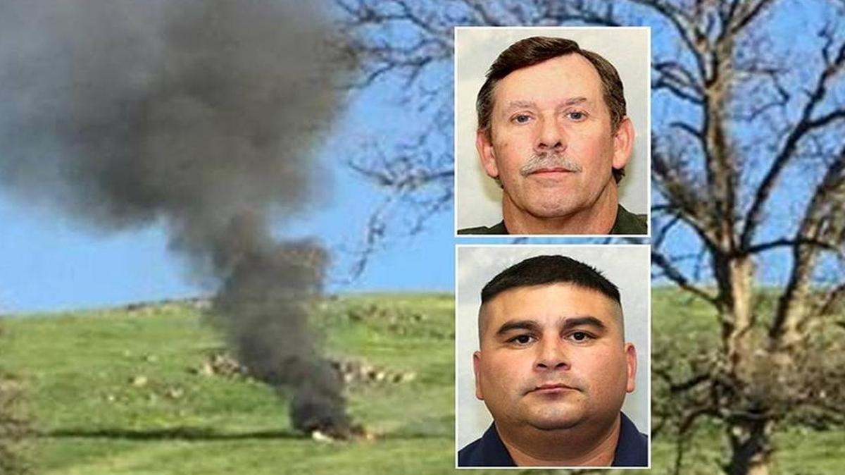 Tulare County sheriff’s Deputy Scott Ballantyne, top, and pilot James Chavez died in a single-engine plane crash near Springville on Wednesday.