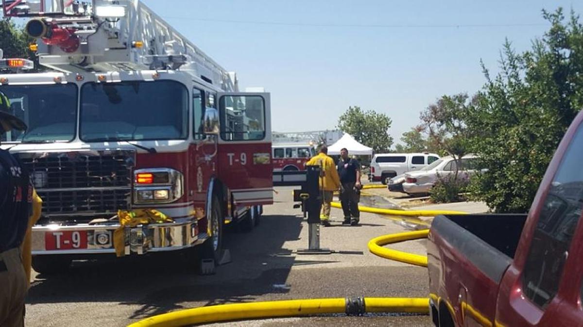 Fresno Fire mopped up a three-alarm residential fire with no reported injuries west of Highway 99.