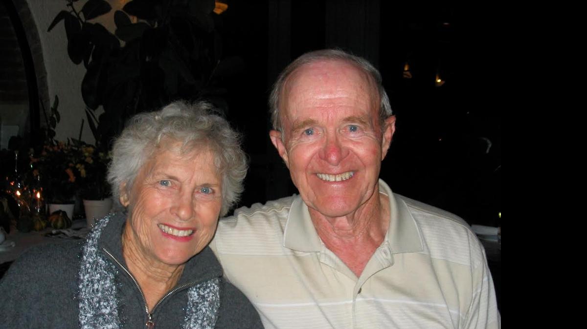 
Robert Carter and his wife, Jean, during a European vacation in 2007. 
