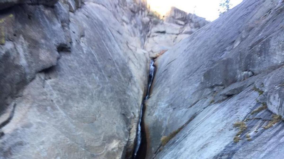 The area of Shaver Rock where a father and son fell to their deaths Saturday afternoon, Nov. 12, 2016. Fresno County sheriff’s spokesman Tony Botti says this location is about 400 feet down from where the hikers fell.
