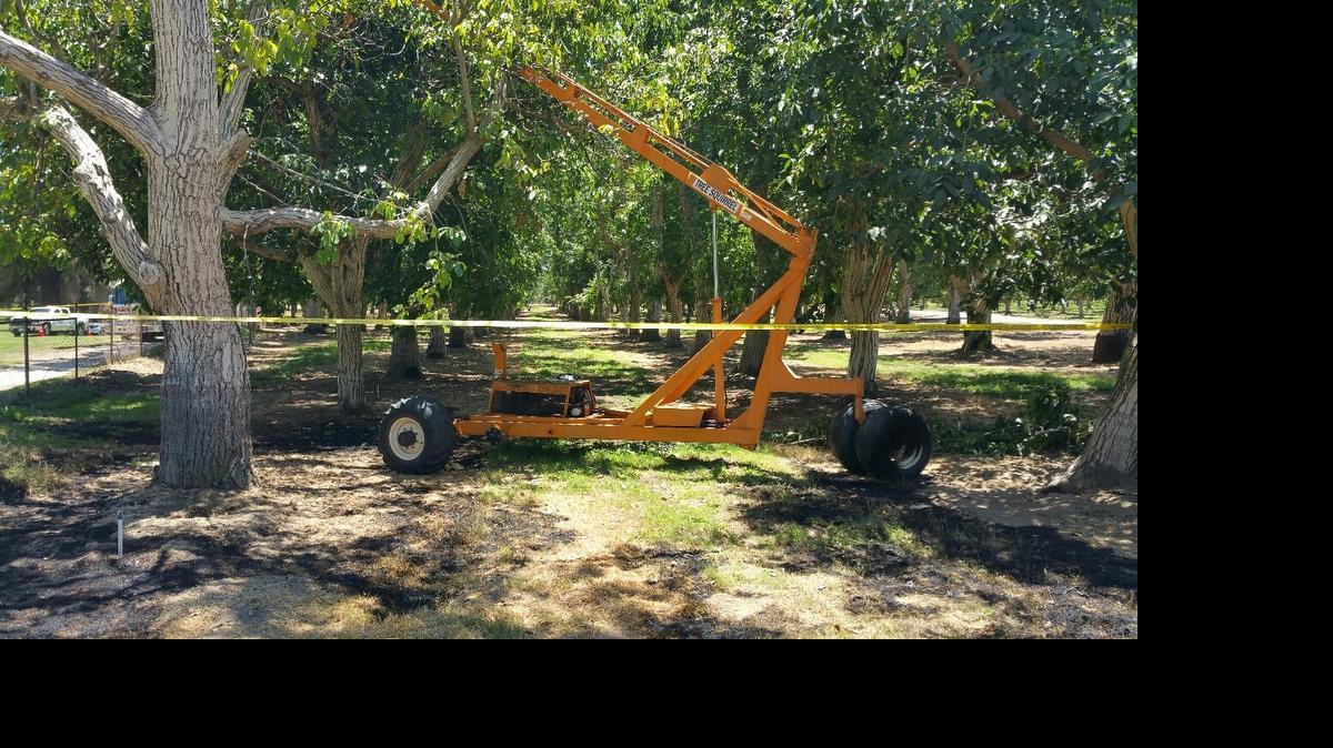 
A 79-year-old man was electrocuted Monday, July 27, 2015, after the Tree Squirrel he was in came in contact with electrical lines as he was attempting to trim walnut trees in northwest Fresno. 
