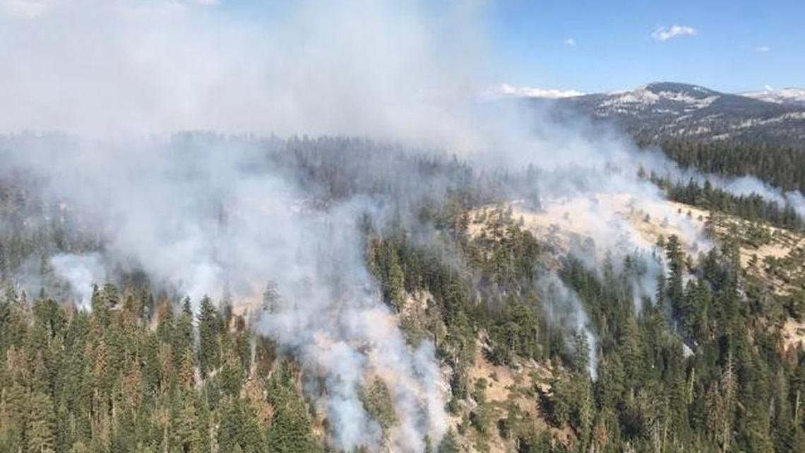 The Empire Fire is one of two blazes currently burning in Yosemite National Park. It was caused by lightning on Aug. 1. It is burning in wilderness and does not threaten structures. The other fire that is of concern is the South Fork Fire just east of Wawona.