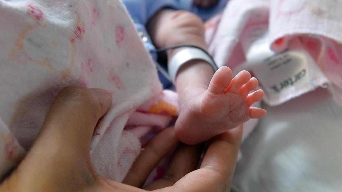 The tiny foot of a baby born preterm. Fresno County has the highest rate of preterm births in California, according to the March of Dimes 2017 Premature Birth Report Card.