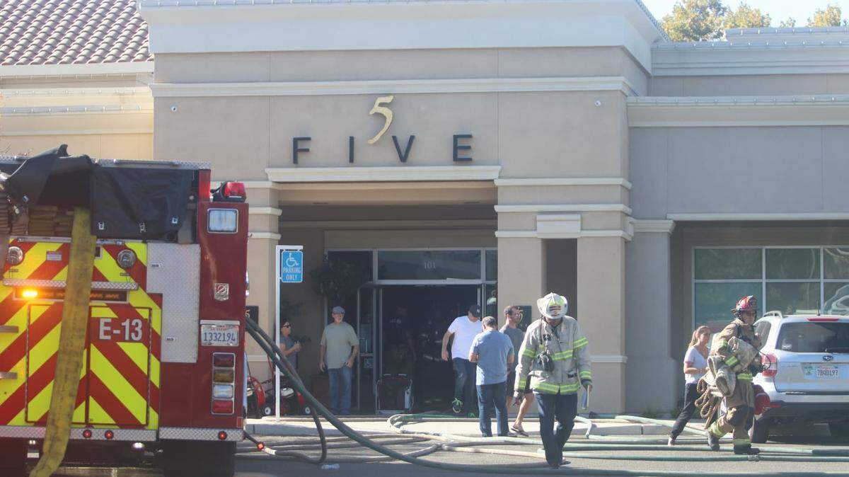 A fire closed popular Five Restaurant in northeast Fresno, CA, on Sept. 16, 2018.