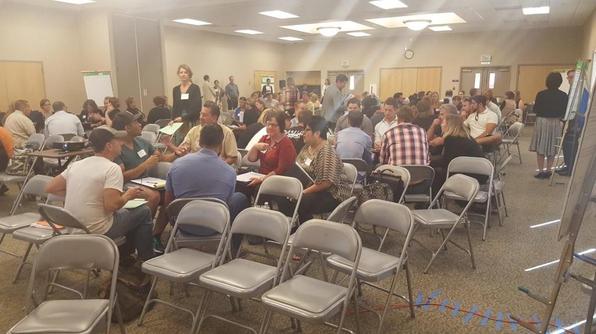 About 100 people attended a public forum held in Clovis Tuesday by the state agencies tasked with regulating medical marijuana.