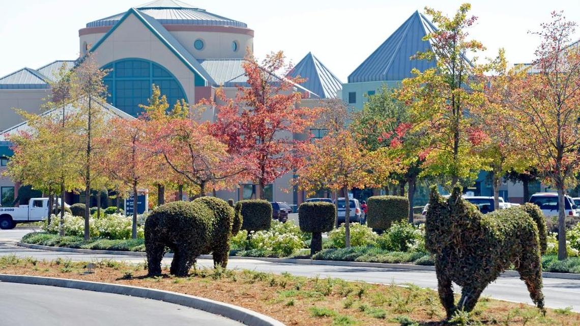 The front entrance area of the main complex at Valley Children’s Hospital in Madera.