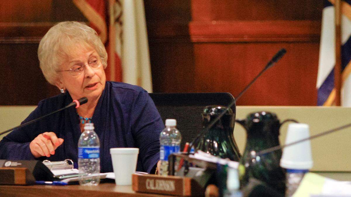 Janet Ryan, seen in this photo from 2011, is being remembered for her work with the Fresno Unified School Board. The former school board trustee died at the age of 80.