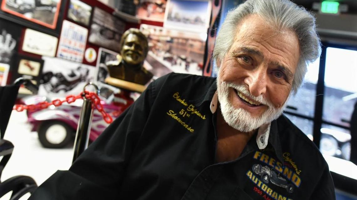 Legendary car show promoter Blackie Gejeian at his 90th birthday party held Friday, June 24, 2016, at the Fresno County Historical Museum, at Fresno Fairgrounds.