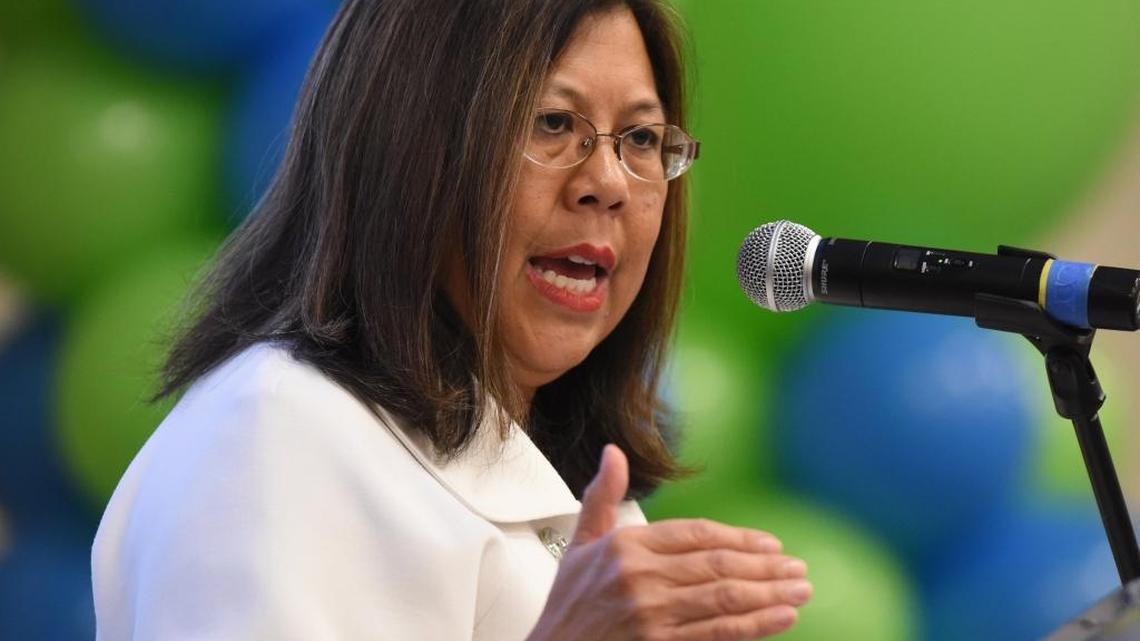 State Controller Betty Yee delivers a keynote speech at the Central Valley Venture Forum in Clovis in November 2016. Yee’s office issued a report Tuesday that criticized financial practices at the Panoche Water District in western Fresno and Merced counties.