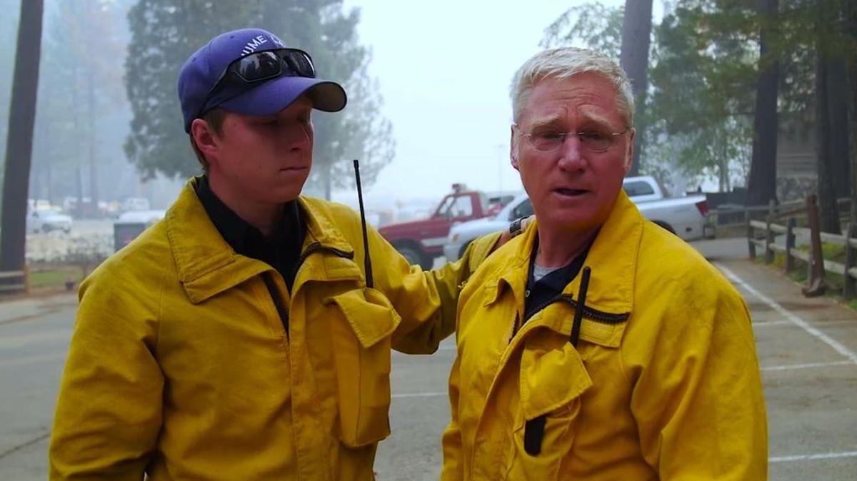 
Calen Plouffe and his father, Bob, talk about their roles in protecting Hume Lake Christian Camps during the Rough fire. 
