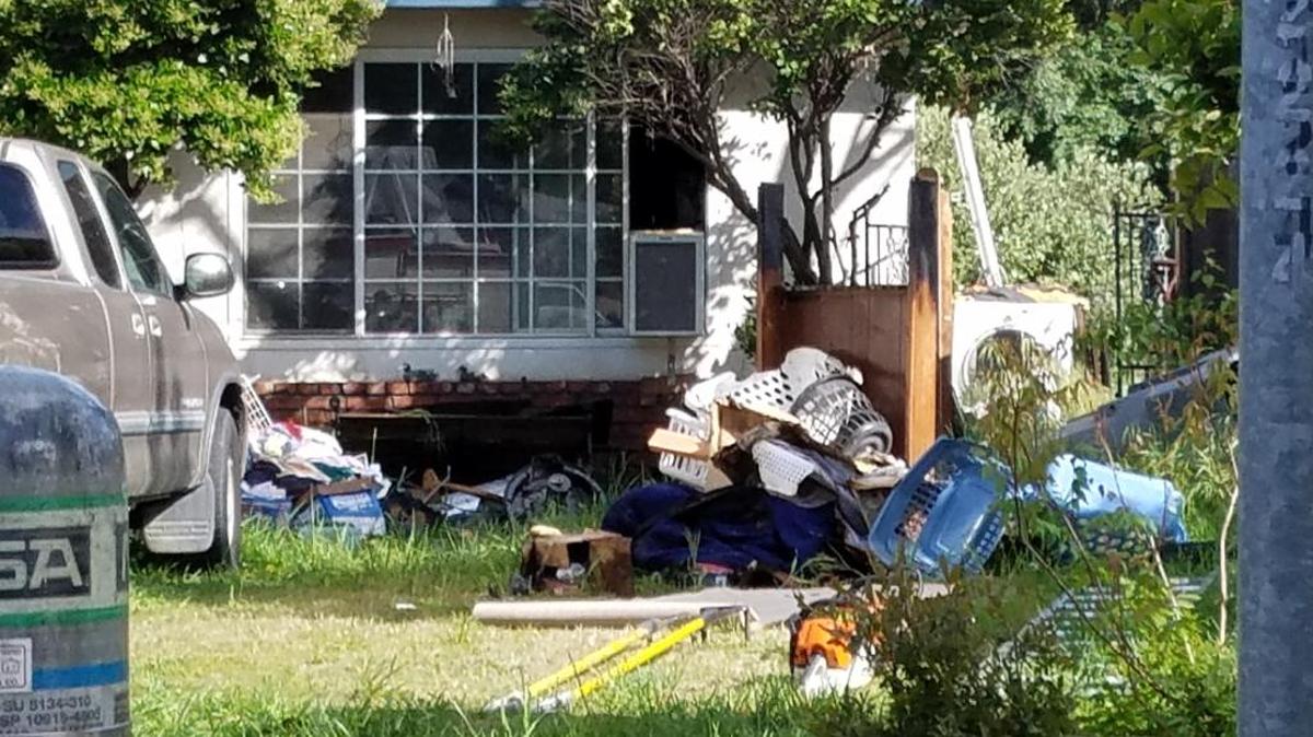 A man was injured trying to rescue his cats from a house fire in Fresno on Saturday.