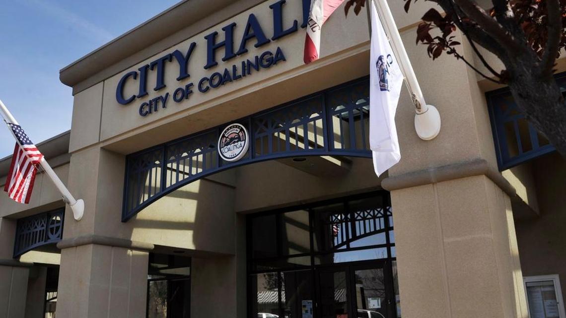 Coalinga’s City Hall, photographed Wednesday, March 9, 2016. The city voted to turn its closed Claremont Custody Center facility into a marijuana oil cultivation facility.