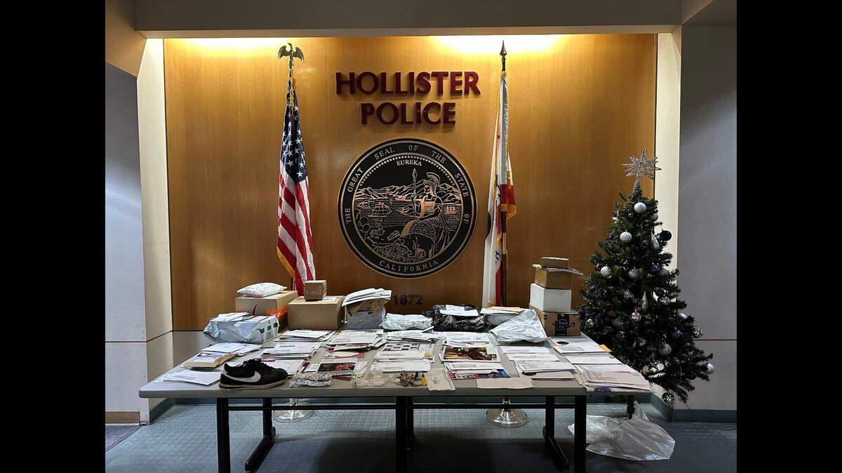 Three men were arrested and charged with multiple felonies, Hollister police say.