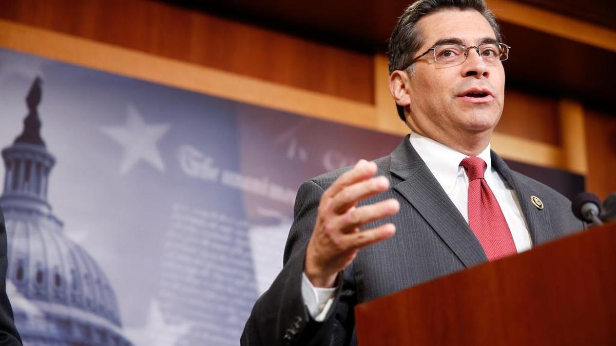 Rep. Xavier Becerra, D-Los Angeles, seen in 2015, was appointed Thursday by Gov. Jerry Brown as California’s attorney general. The unexpected move opens up a potential daisy chain of political races.