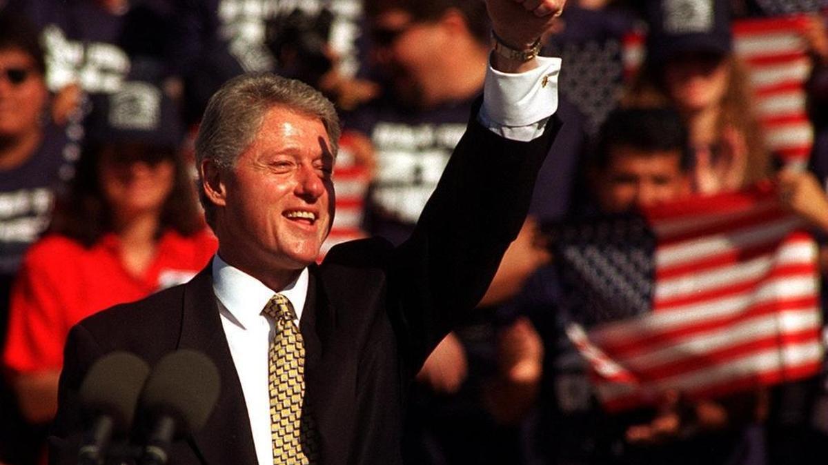 President Bill Clinton visited Morris E. Daily Elementary School in Fresno in September 1996.