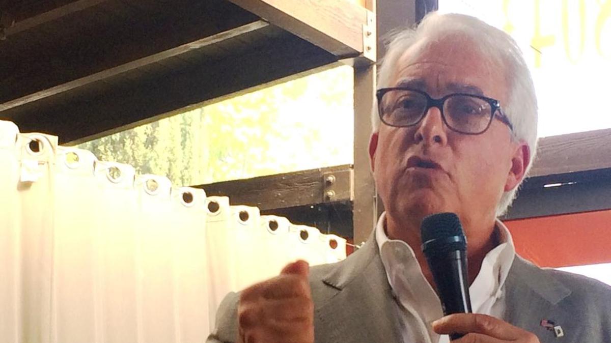 Republican John Cox, a candidate for governor, brought his campaign to Fresno on Tuesday, addressing supporters of the Maddy Foundation.