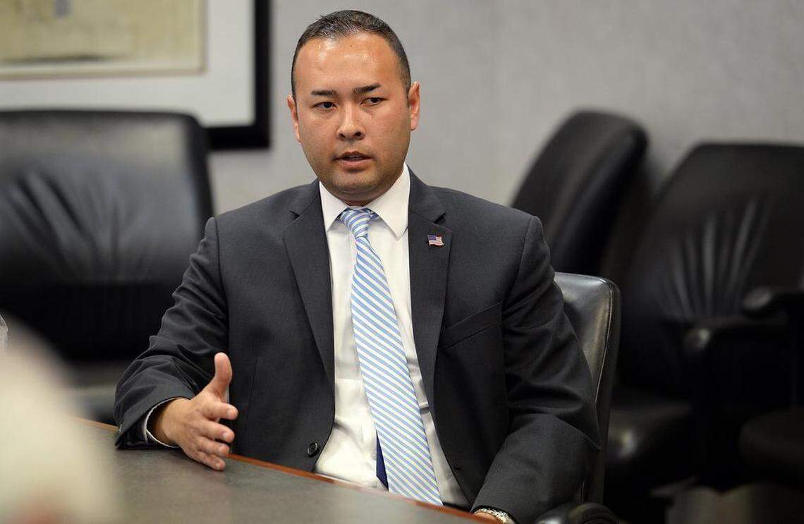 Andrew Janz, a Democrat from Fresno, is campaigning against Rep. Devin Nunes, R-Tulare.