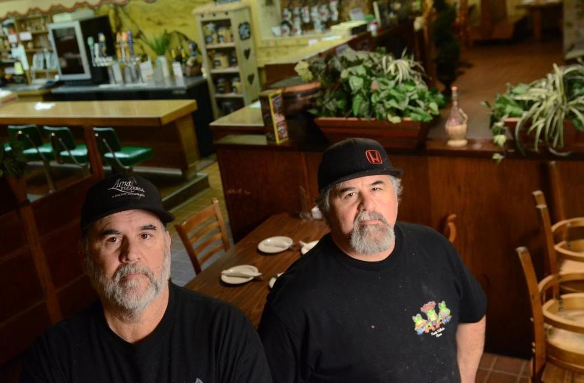 Luna’s Pizzeria & Italian Restaurant owners David Liberta, 54, left, and his brother Bert Liberta, 49, at the restaurant in February 2017.