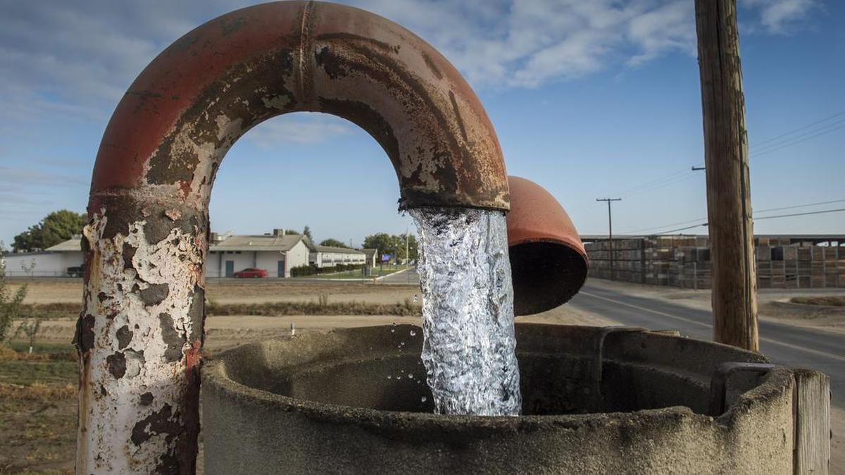 When the rate of pumping is greater than the rate of infiltration, the water table drops and shallower wells run dry.