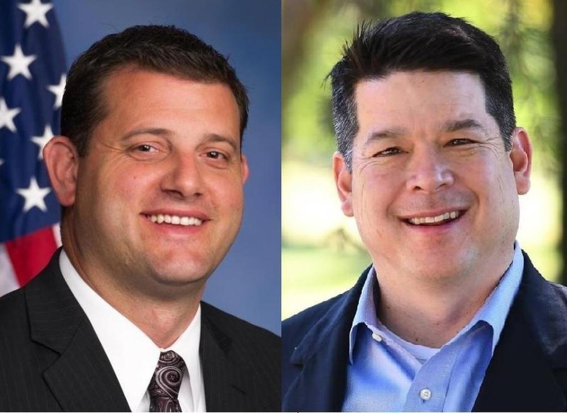 Rep. David Valadao, R-Hanford, left, has conceded to Fresno Democrat TJ Cox in the race for Valadao’s seat in California’s 21st Congressional District.