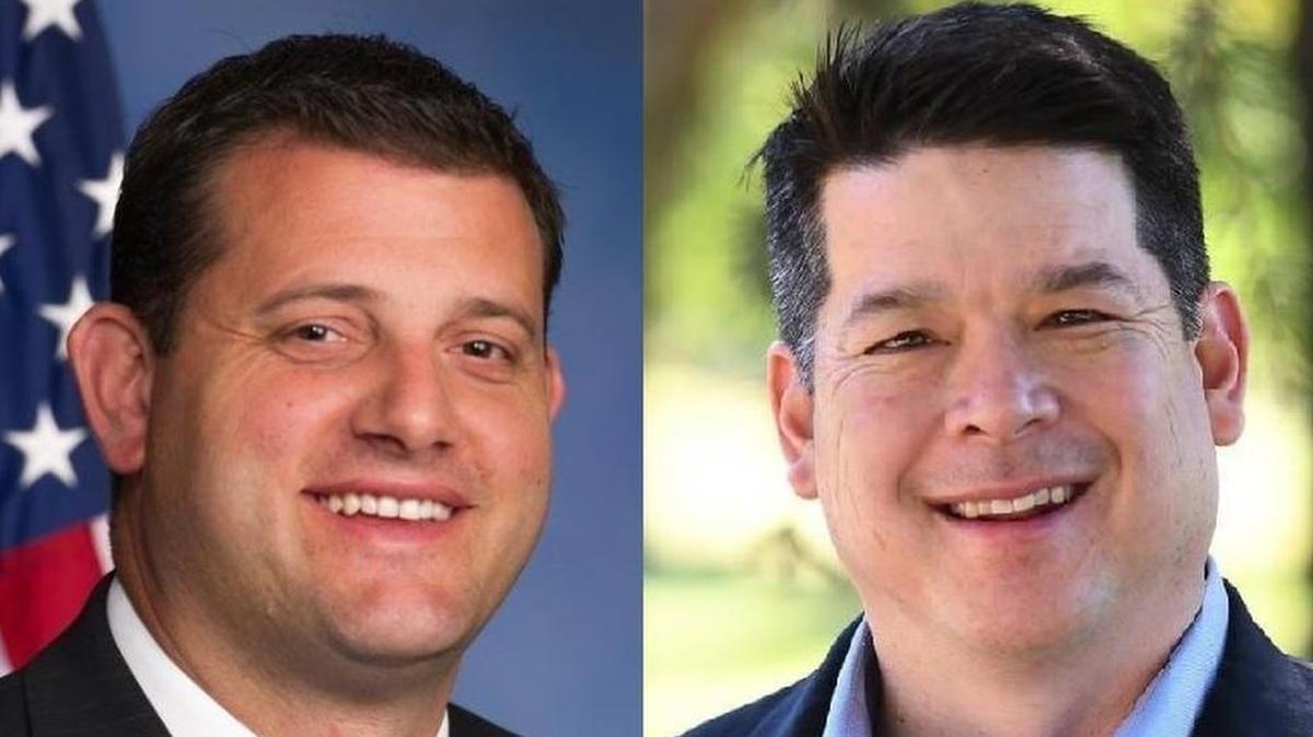 Former congressman David Valadao, R-Hanford, left, is running against incumbent Rep. TJ Cox, D-Fresno, in the race for the seat in California’s 21st Congressional District.