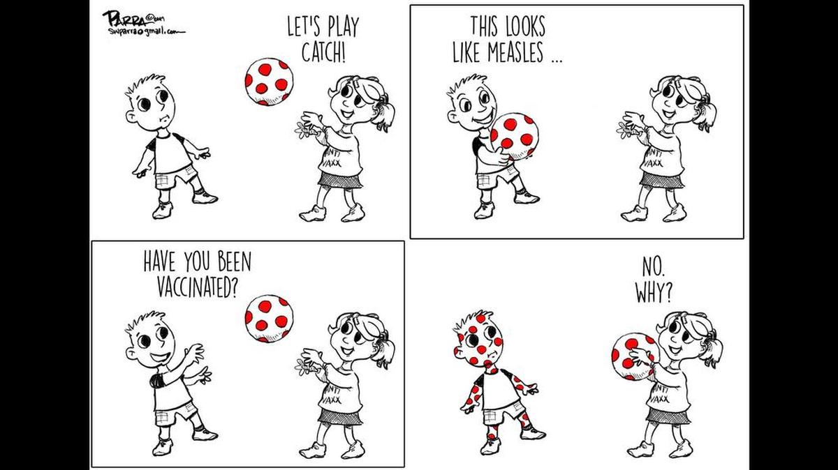 On the national measles outbreak.