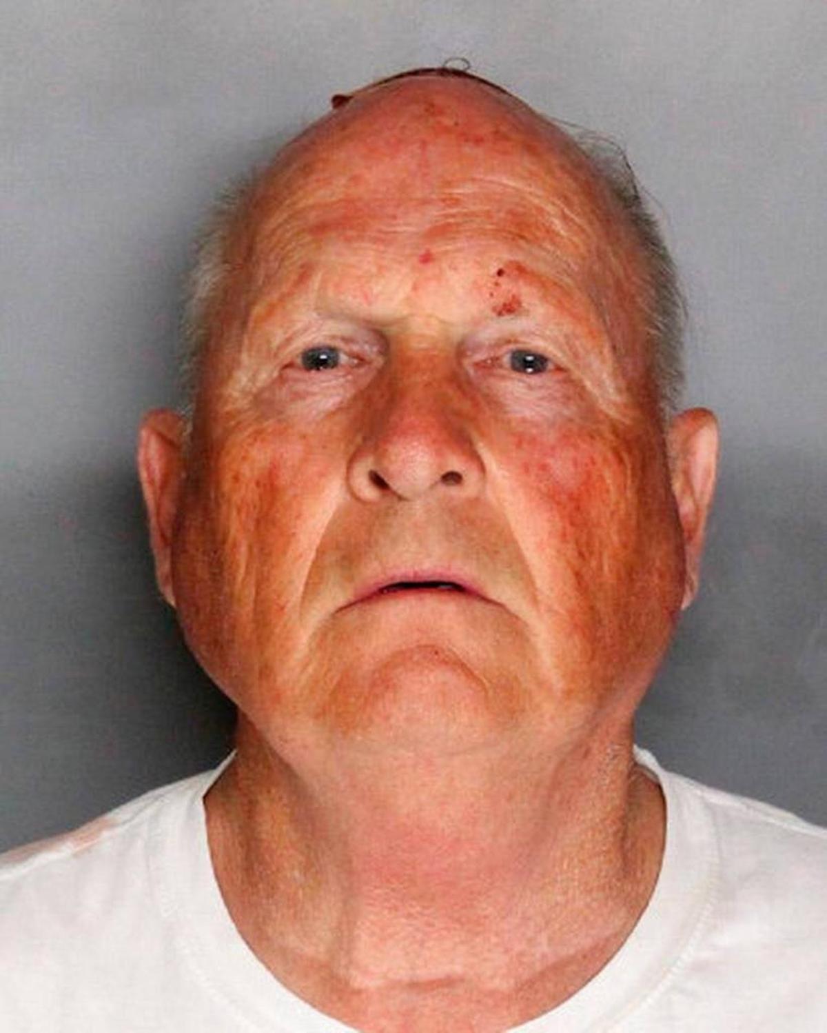 This undated law enforcement photo provided by the Sacramento County, Sheriff's Office shows Joseph James DeAngelo. DeAngelo, a suspected California serial killer who committed at least 12 homicides and 45 rapes throughout the state in the 1970s and '80s. DeAngleo was identified Wednesday, April 25, 2018, as a former police officer, an official said.