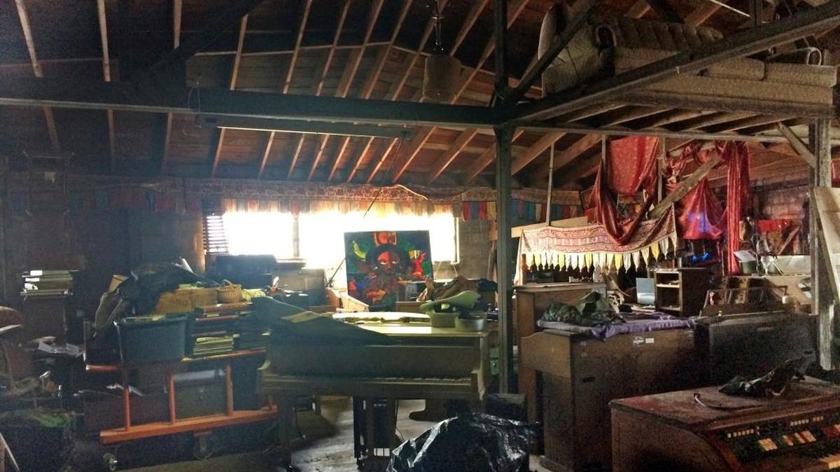 This 2014 photo provided by Ajesh Shah shows the interior of a portion of the Ghost Ship, taken while he was on a tour as a potential tenant.