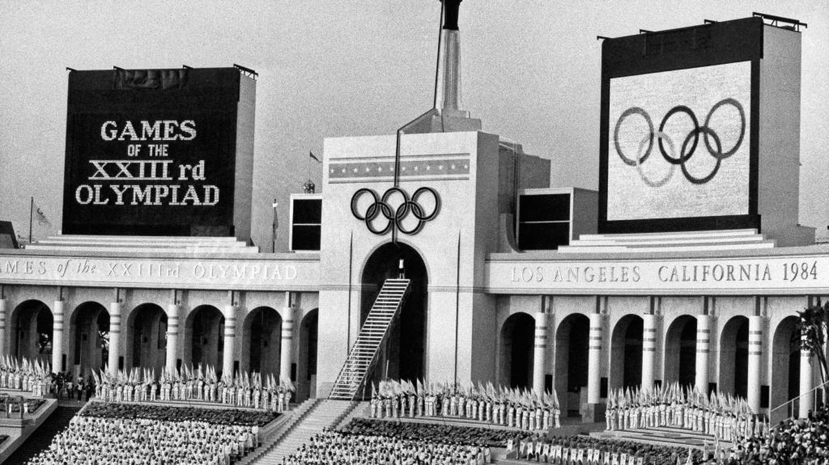 The Los Angeles Memorial Coliseum in 1984, the last time L.A. hosted the Olympics. The city wants financial guarantees from the state for its 2024 bid.