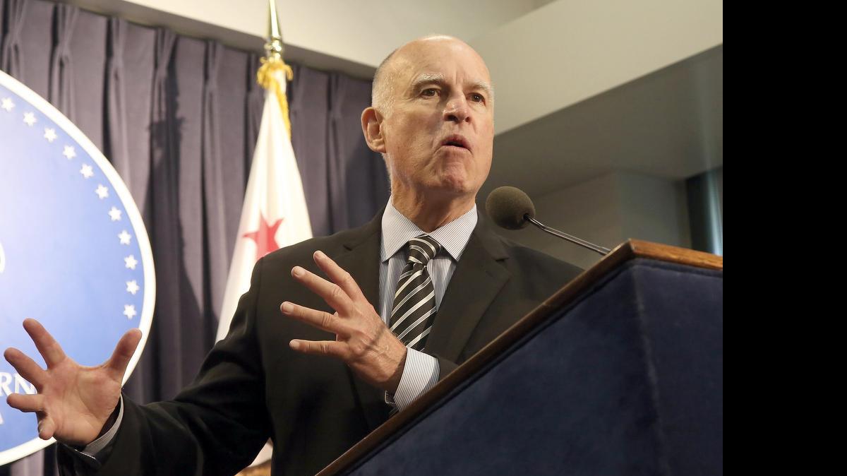 
California Gov. Jerry Brown speaks before signing California’s sick-leave bill last September. The Bee Editorial Board says that state lawmakers should take the next step and approve paid family leave for anyone who works for a company with more than 25 employees.
