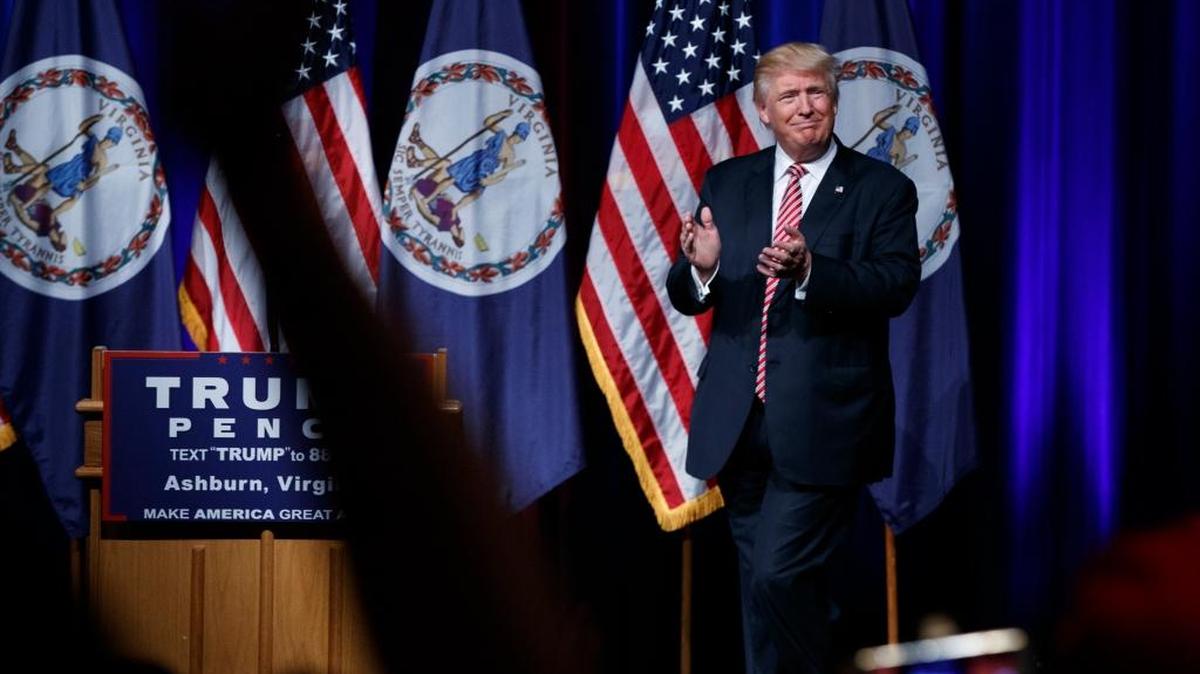 Republican presidential nominee Donald Trump, at a rally Tuesday, Aug. 2, 2016, in Ashburn, Va., is being rebuked by a growing number of members from his own party.