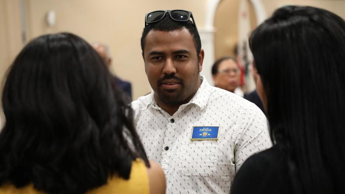 Fresno City Council candidate Nelson Esparza is campaigning for the District 7 seat.