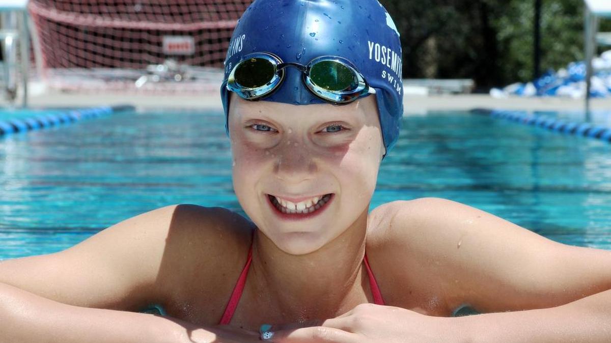 
Claire Tuggle, 11, of Oakhurst has the swimming world bubbling over at her record-breaking speed.

