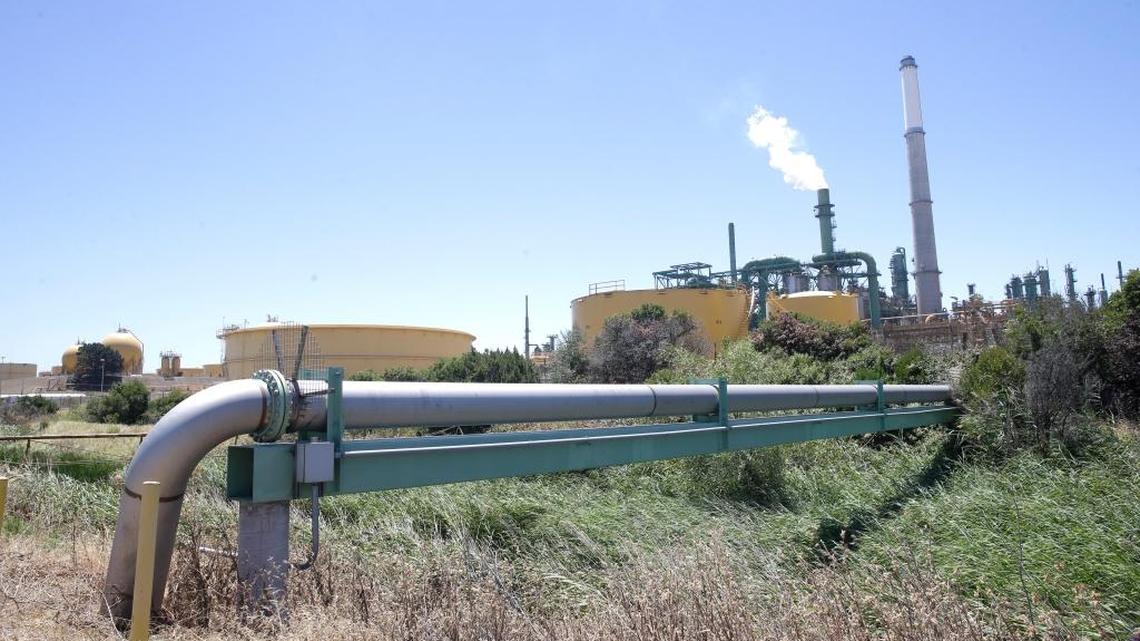 California has extended its cap-and-trade program which puts a price on carbon emitted by polluters, including oil refineries like the Valero Benicia Refinery seen Wednesday, July 12, 2017, in Benicia.