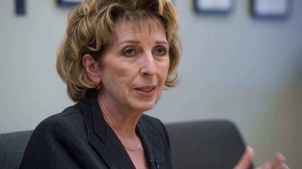 UC Davis Chancellor Linda Katehi speaks with members of The Sacramento Bee Editorial Board in Sacramento on Thursday, April 21, 2016.