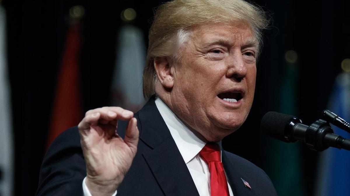 Despite saying the Federal Bureau of Investigation’s reputation was “in Tatters” this month, President Donald Trump spoke to the FBI National Academy graduation ceremony Dec. 15, in Quantico, Va.