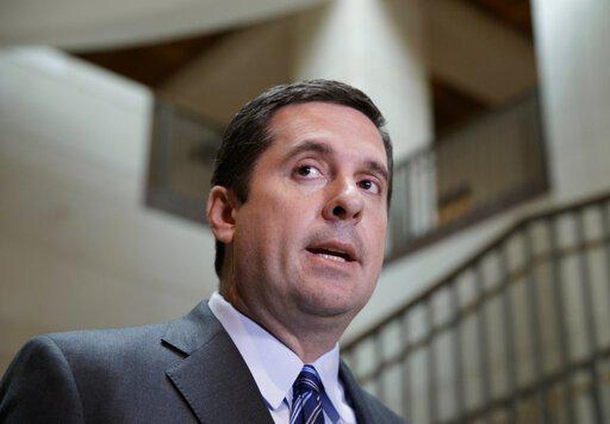 FILE - In this March 24, 2017, file photo, House Intelligence Committee Chairman Devin Nunes, R-Calif., speaks to reporters on Capitol Hill in Washington.